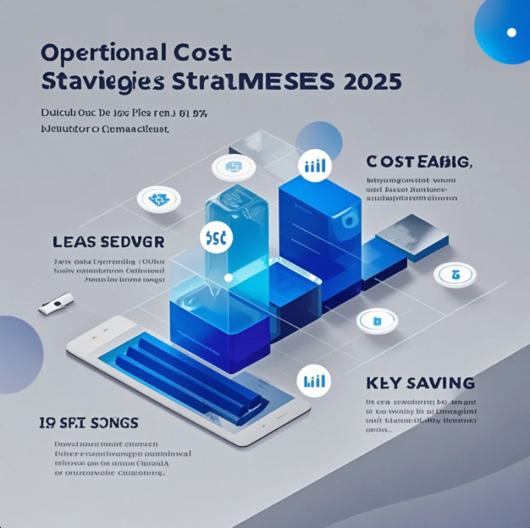 Pemilik UMKM menghitung biaya operasional di meja kerja dengan laptop, catatan keuangan, dan kalkulator
